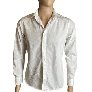 Neil Barrett Thunderbolt Collar Poplin Shirt